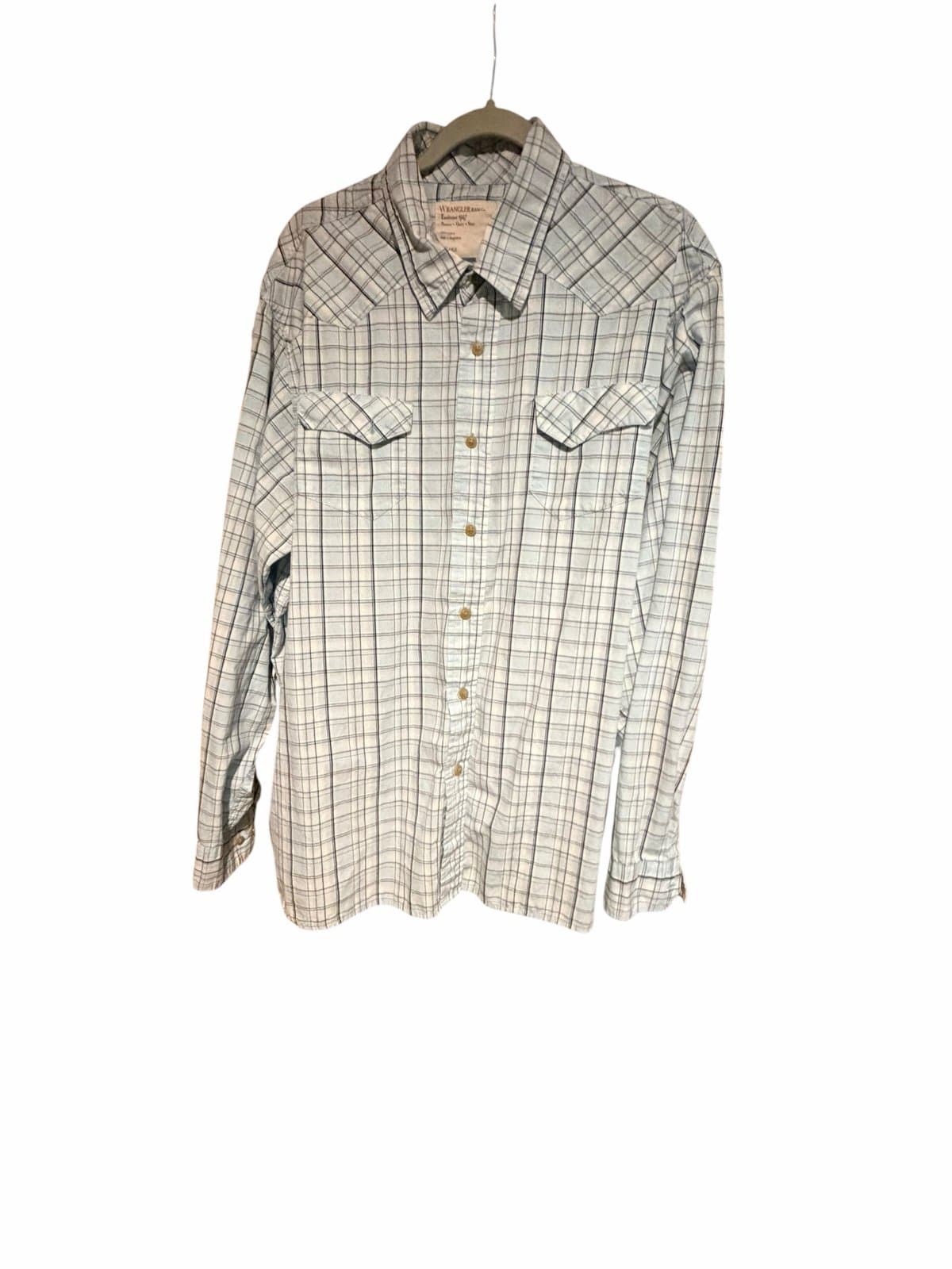 Wrangler Men's 2XL Blue Pearl Snap Shirt Lon - Thumbnail 4