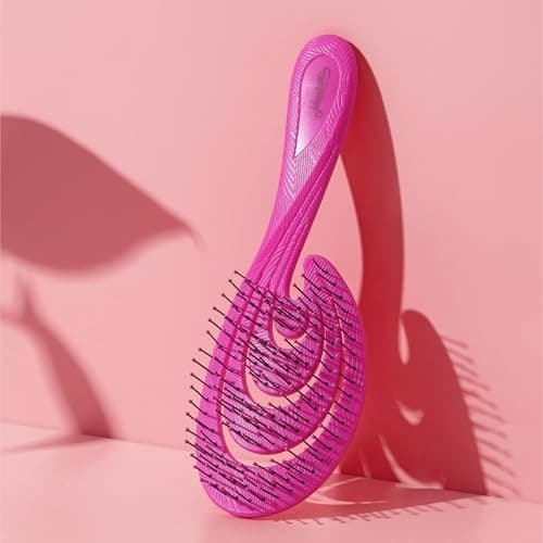 Ninabella Organic Detangling Hair Brush for Women, Men & Children - Does Not Pull on Hair - Hair Straightening Brushes for Straight, Curly & Wet Hair - Thumbnail 5