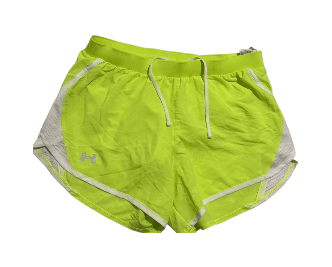 Under Armour Neon Green HeatGear Shorts Size M - Thumbnail 3