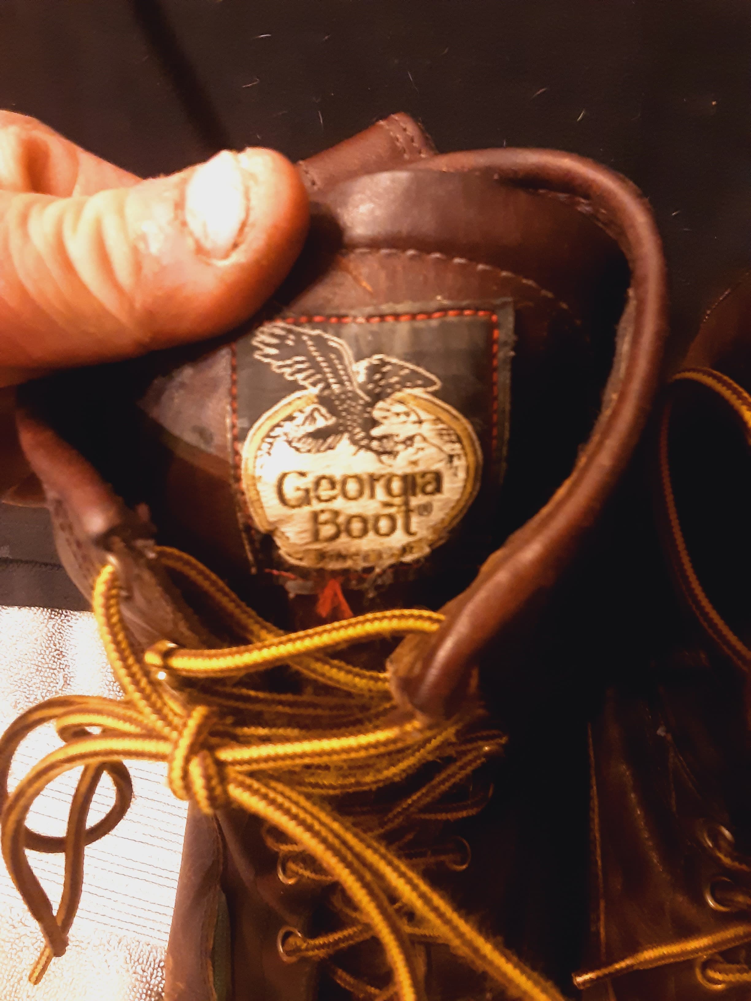 Georgia Boot Men's Logger Boots G7113 Size 11W - Thumbnail 4