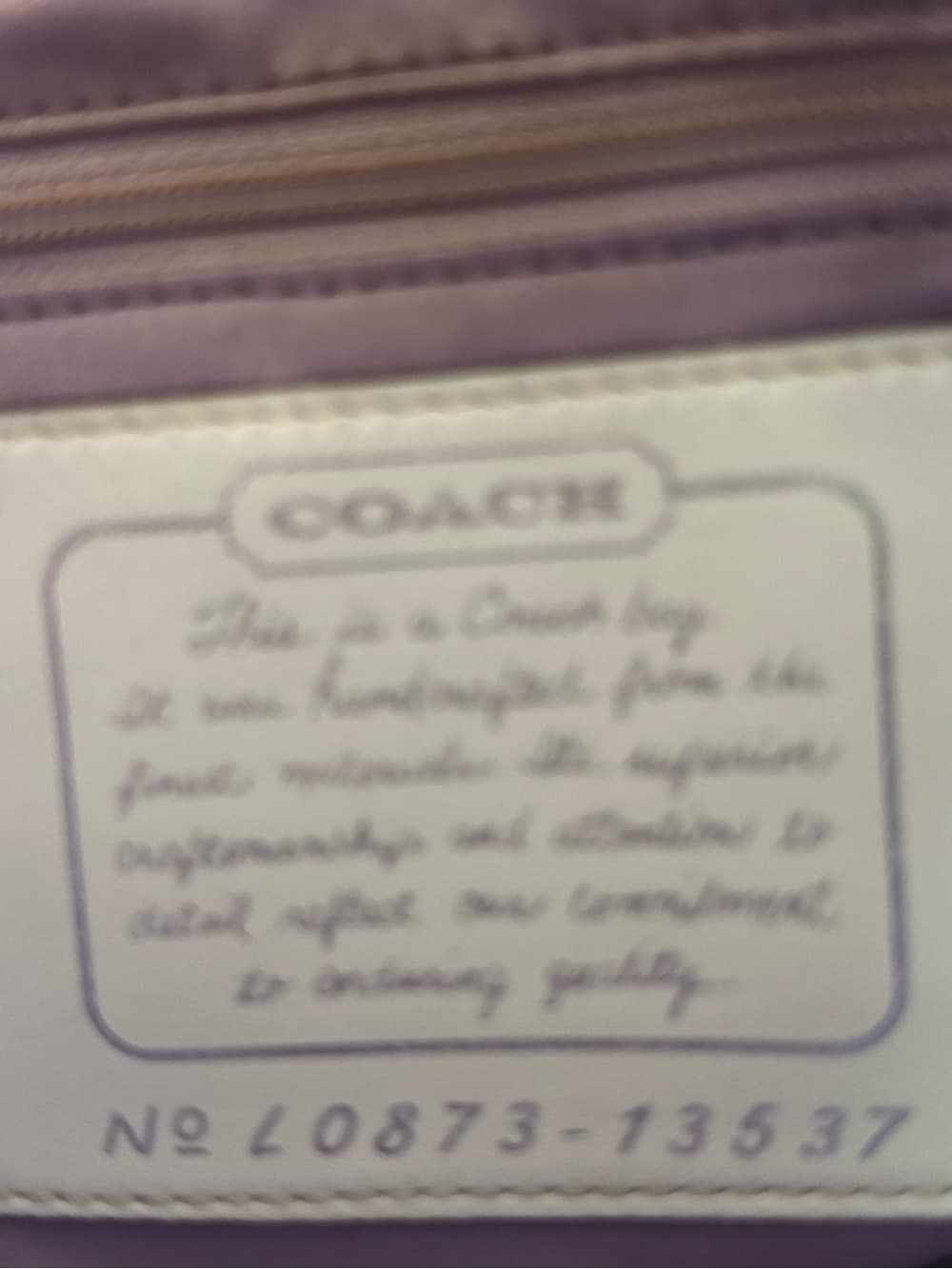 Coach Signature Metallic Silver Ivory Kisslock Satchel Handbag Purse - Thumbnail 12