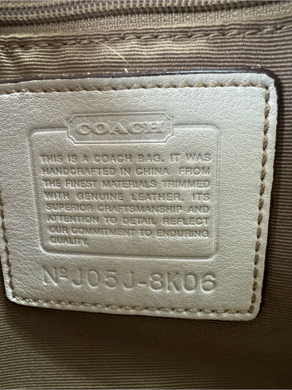 ★ Coach Signature Jacquard Cream Ivory Satchel Tote Handbag Purse - Thumbnail 11