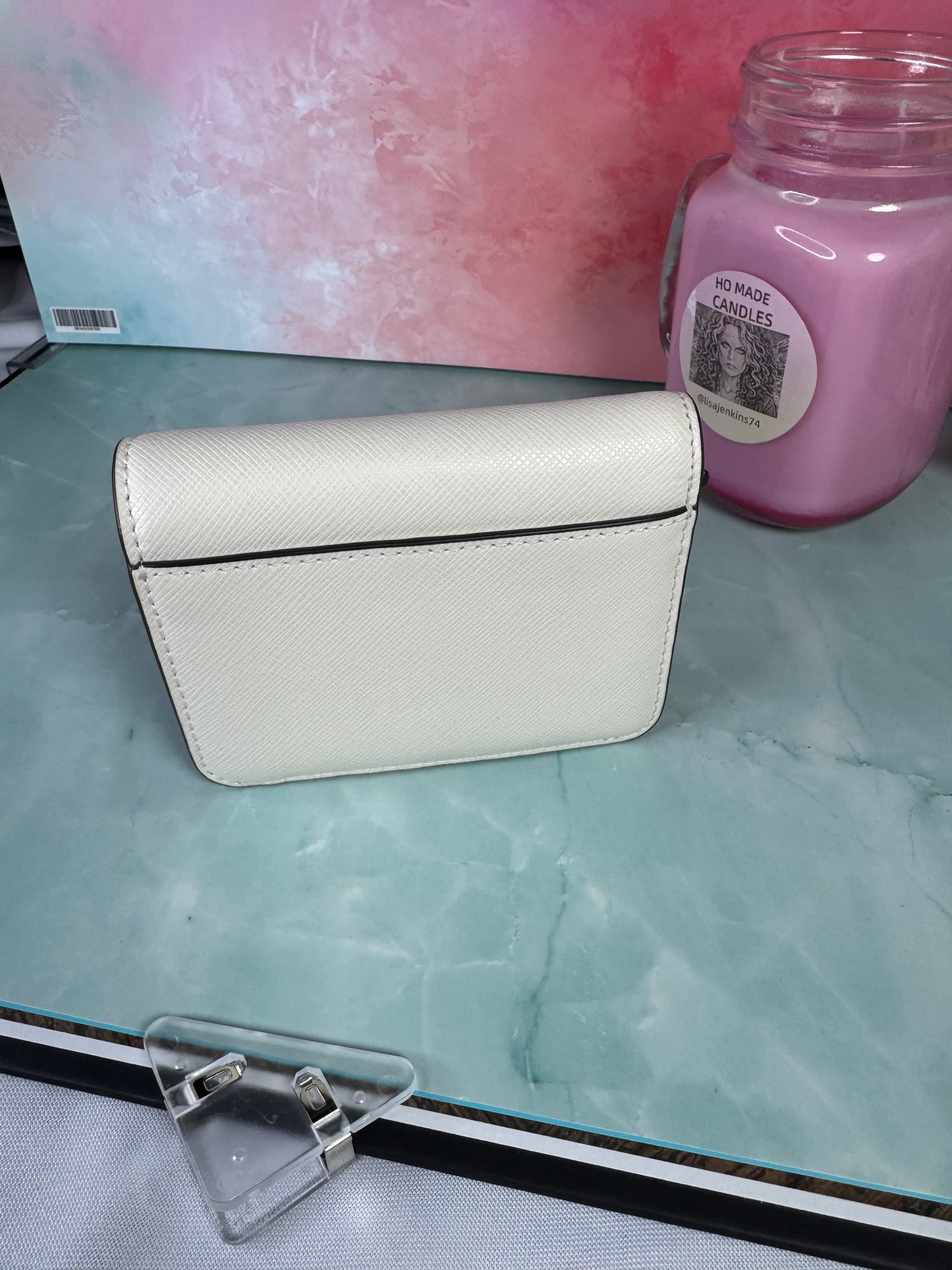 ★ Kate Spade New York White Bifold Wallet Card Case Coin Purse - Thumbnail 4