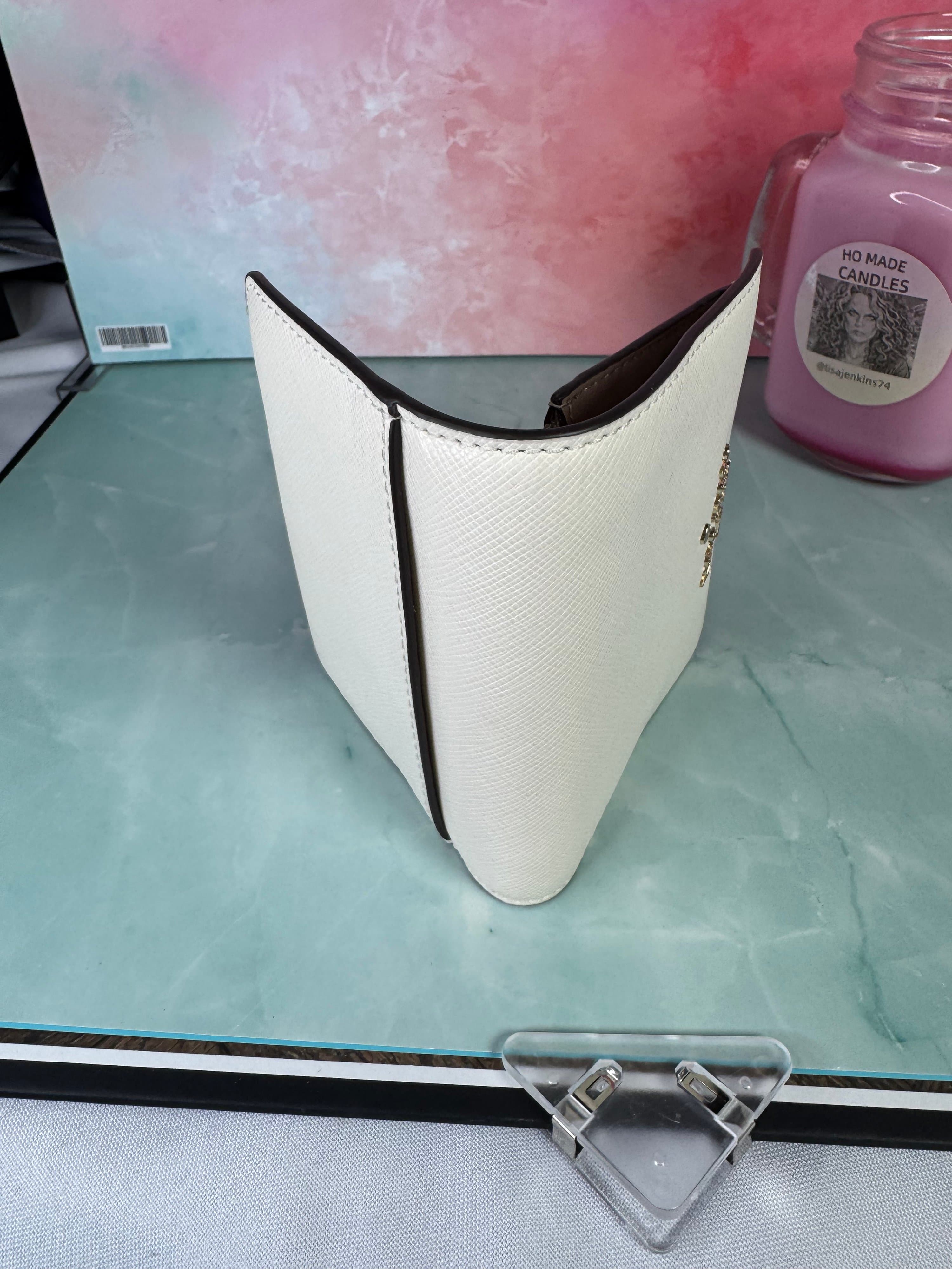 ★ Kate Spade New York White Bifold Wallet Card Case Coin Purse - Thumbnail 8