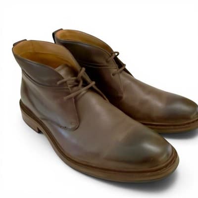 Cole Haan Williams Leather Chukka, Brown Leather, Lace Up Men’s Size 9M