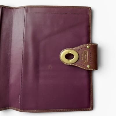 Coach Plum Legacy Turnlock Agenda Planner Notebook Sketchbook Organizer Y2K 2008 - Thumbnail 7