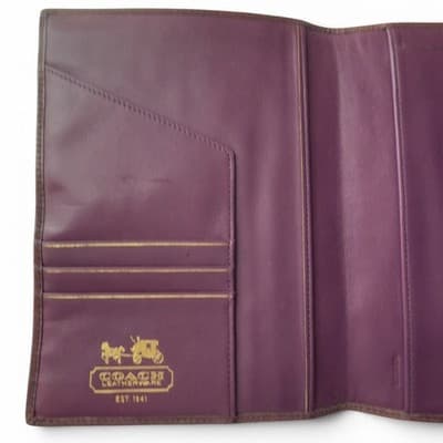 Coach Plum Legacy Turnlock Agenda Planner Notebook Sketchbook Organizer Y2K 2008 - Thumbnail 5