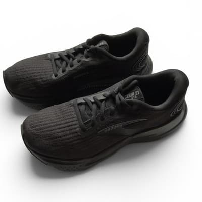 Brooks Glycerin 21 GTS Women's Running All Black Color way Size 7.5 US 38.5 EU