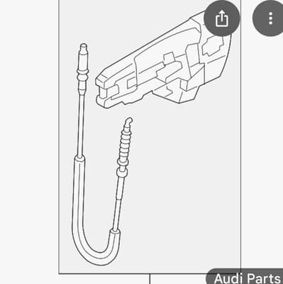 Audi Q5 Ext Door Handle Reinforcement.OEM Audi Part 8TO-837-885-B.Fits 2009-2017 - Thumbnail 3