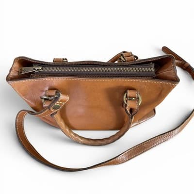 Patricia Nash Heritage Collection Angela Leather Satchel Crossbody - Thumbnail 9