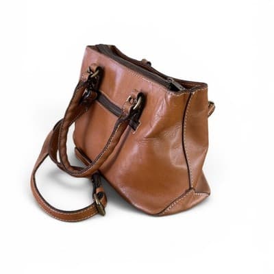 Patricia Nash Heritage Collection Angela Leather Satchel Crossbody - Thumbnail 4