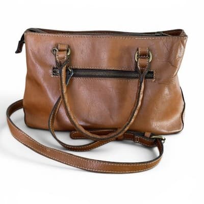 Patricia Nash Heritage Collection Angela Leather Satchel Crossbody - Thumbnail 2