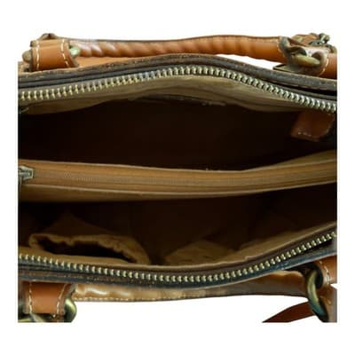 Patricia Nash Heritage Collection Angela Leather Satchel Crossbody - Thumbnail 12