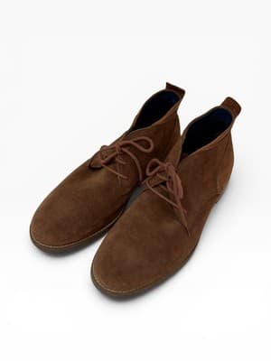 Cole Haan Ogden Stitch Chukka II Men, Brown Suede, Size 9.5, Excellant Condition - Thumbnail 6