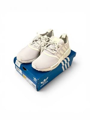 ADIDAS ORIGINALS NMD_R1 Junior Primeblue Size 4 White New In Box - Thumbnail 3