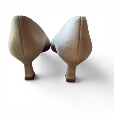 Paul Green Classic Heels In Champagne Leather, UK 6 US 8, NWB Casual To Formal - Thumbnail 5