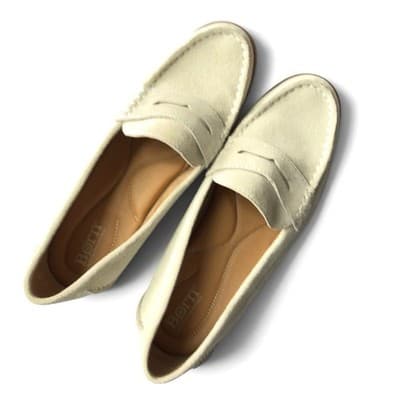 Born Finley Women's Slip-On Flat Loafer, Size 9.5, Casual Italian Leather Ivory - Thumbnail 4