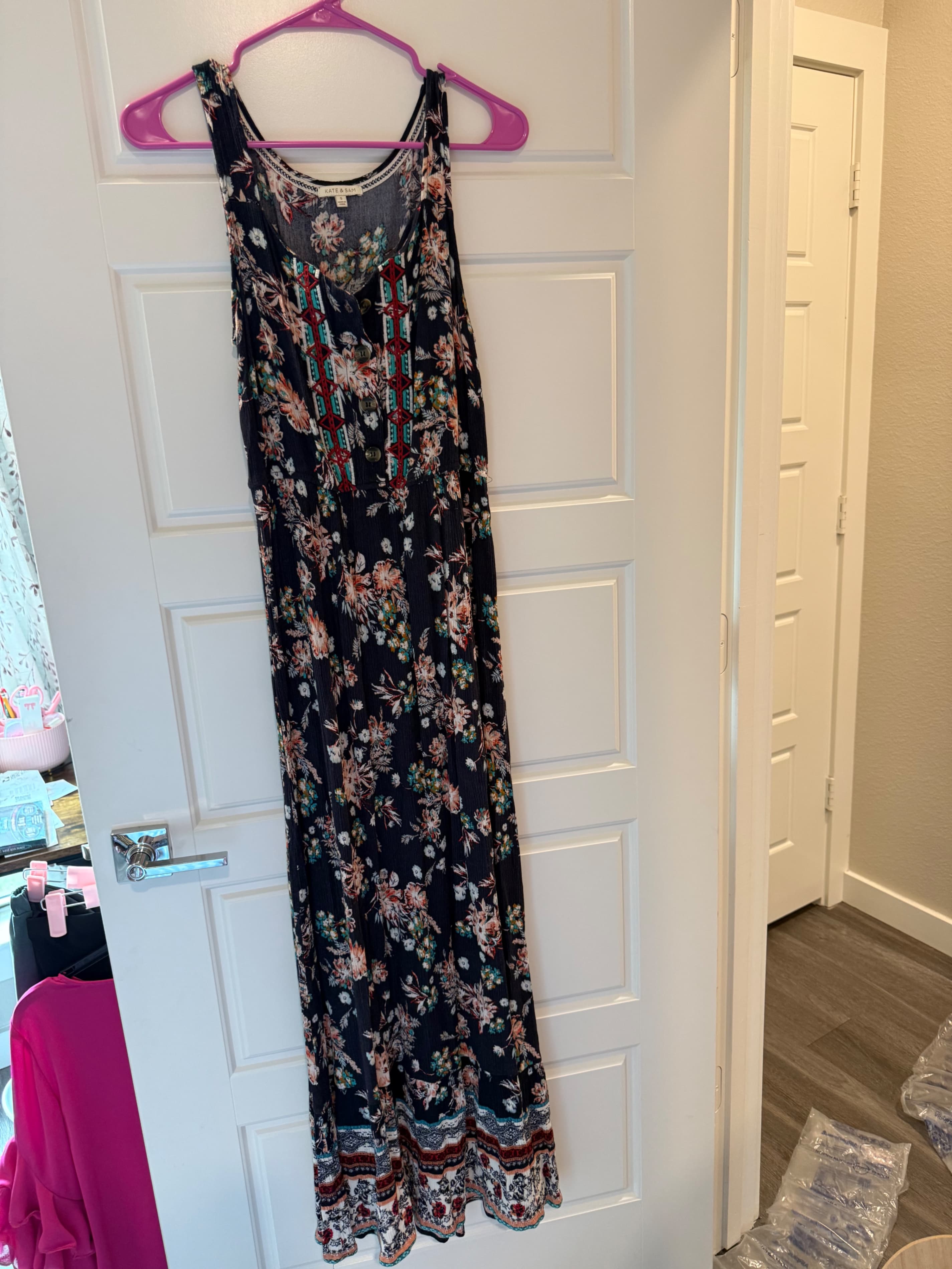 Kate & Sam Floral Maxi Dress Size S