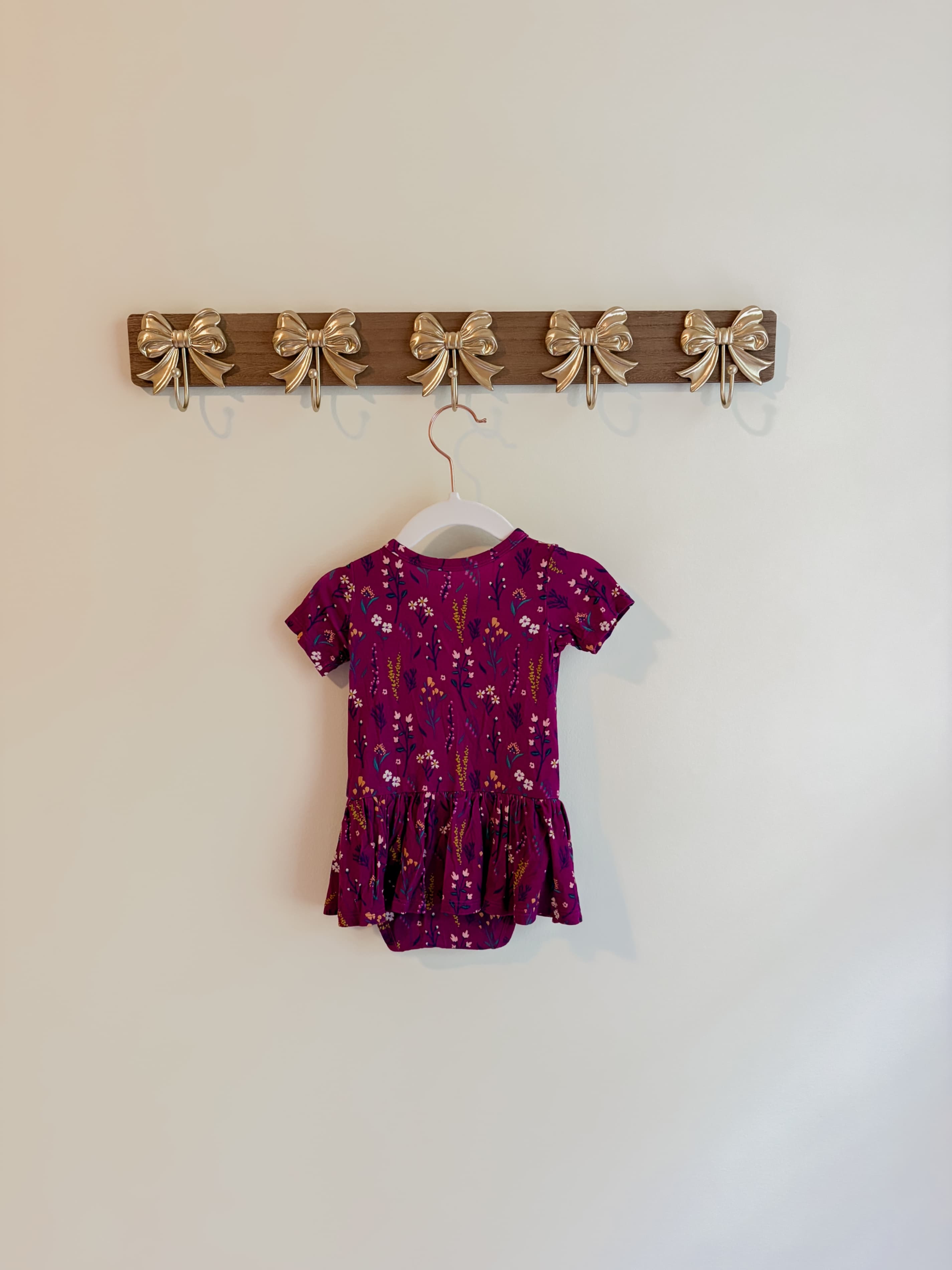 Gigi and Max girls size 12 months Floral Bamboo onesie dress - Thumbnail 2