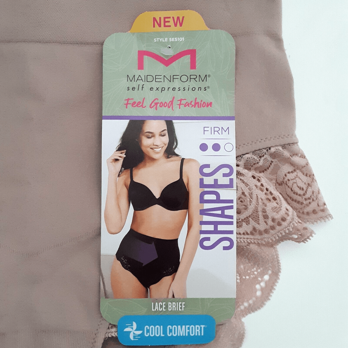 Maidenform Self Expressions Women's Feel Good Fashion Briefs with Lace - Evening Blush M - Thumbnail 4