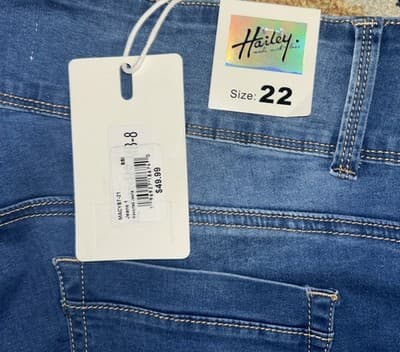 Hailey Women's Jeans Sz/22 Skinny Stretch LA Designs - Thumbnail 9