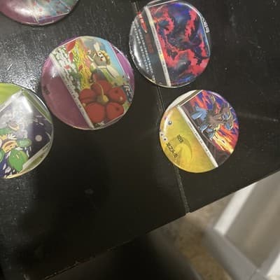 Custom Pokemon Card Buttons! Made from real Pokemon Cards. Msg For Req. - Thumbnail 12