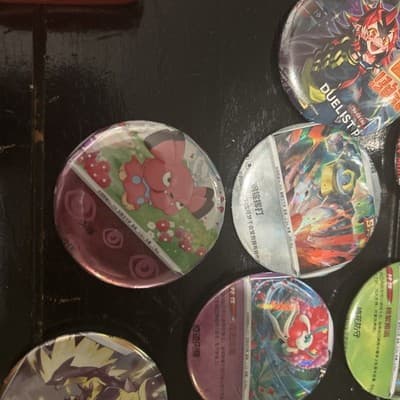 Custom Pokemon Card Buttons! Made from real Pokemon Cards. Msg For Req. - Thumbnail 14