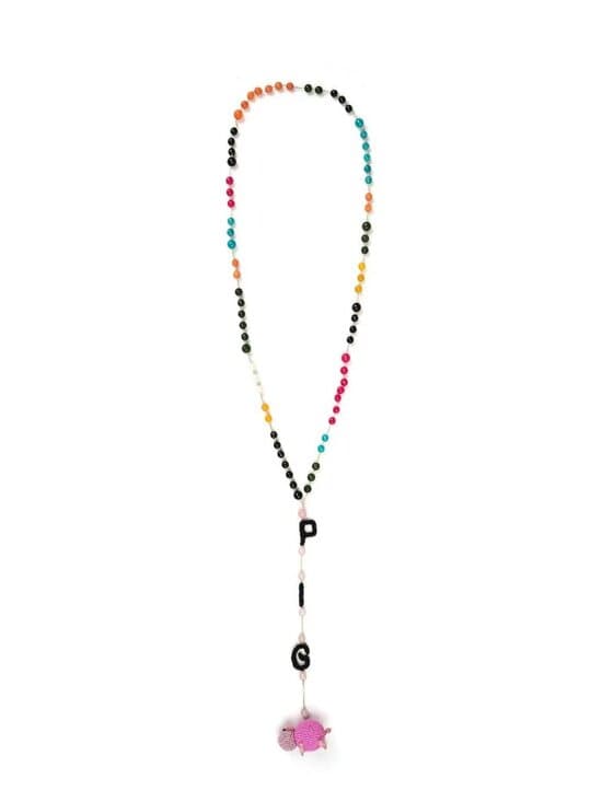 Walter Van Beirendonck Beaded "PIG" Necklace: AW18/19 WORLDS OF SUN & MOON - Thumbnail 8