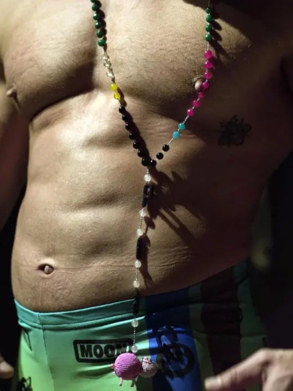 Walter Van Beirendonck Beaded "PIG" Necklace: AW18/19 WORLDS OF SUN & MOON - Thumbnail 4