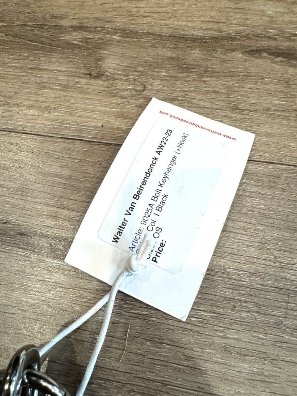 Walter Van Beirendonck Leather Lightning Bolt Keychain - Thumbnail 4