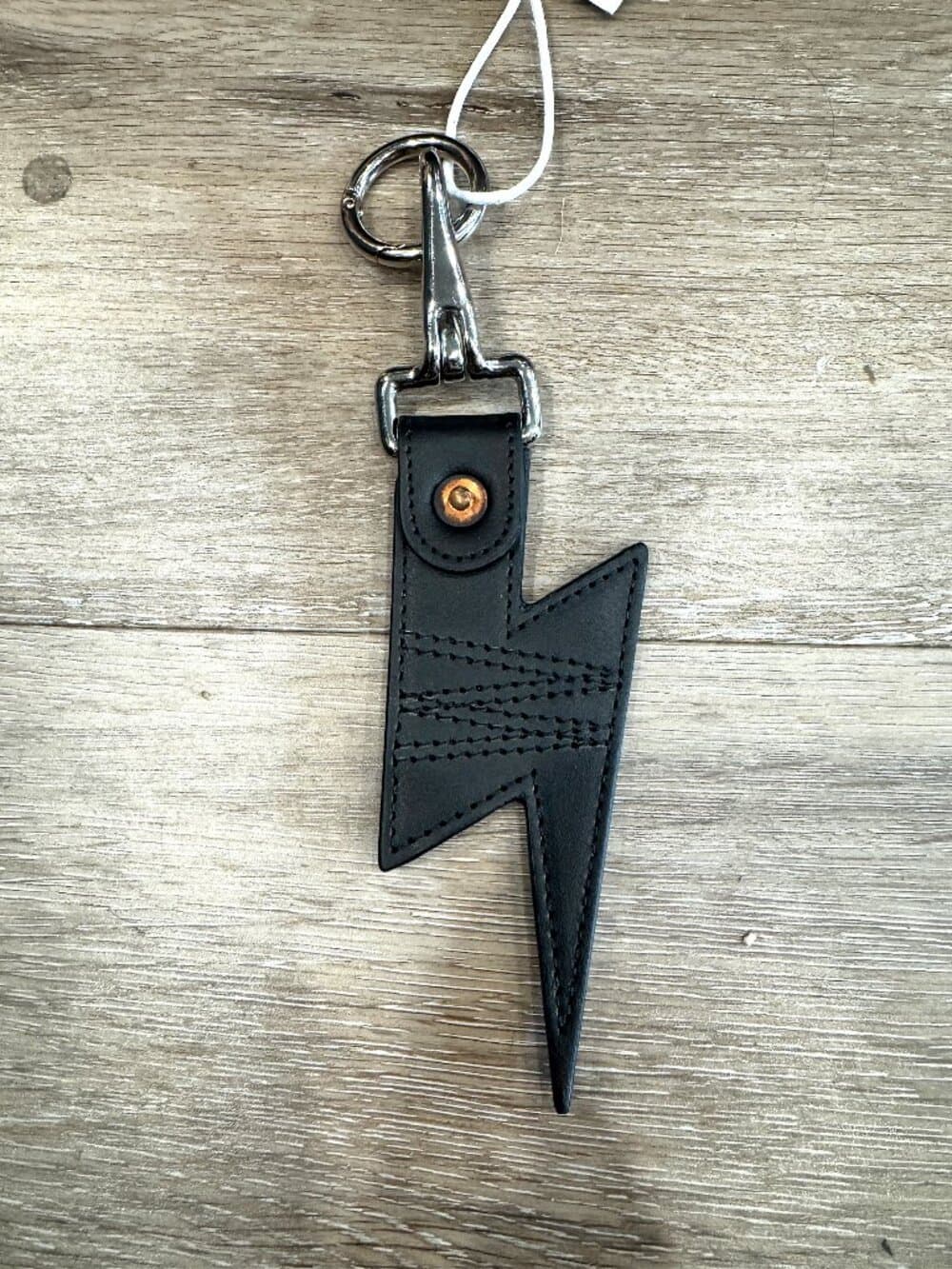 Walter Van Beirendonck Leather Lightning Bolt Keychain - Thumbnail 10