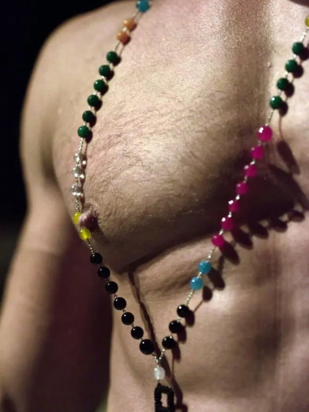 Walter Van Beirendonck Beaded "PIG" Necklace: AW18/19 WORLDS OF SUN & MOON - Thumbnail 7