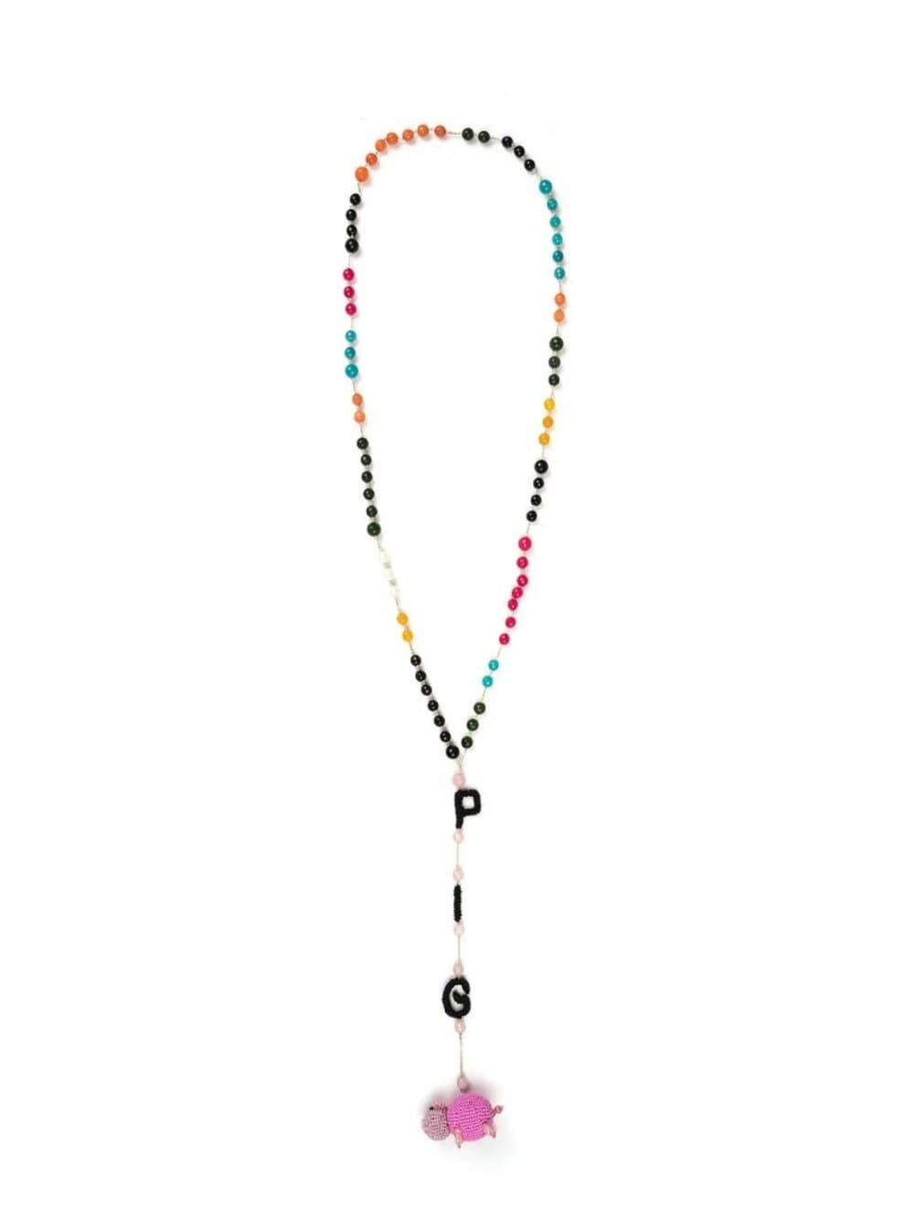 Walter Van Beirendonck Beaded "PIG" Necklace: AW18/19 WORLDS OF SUN & MOON
