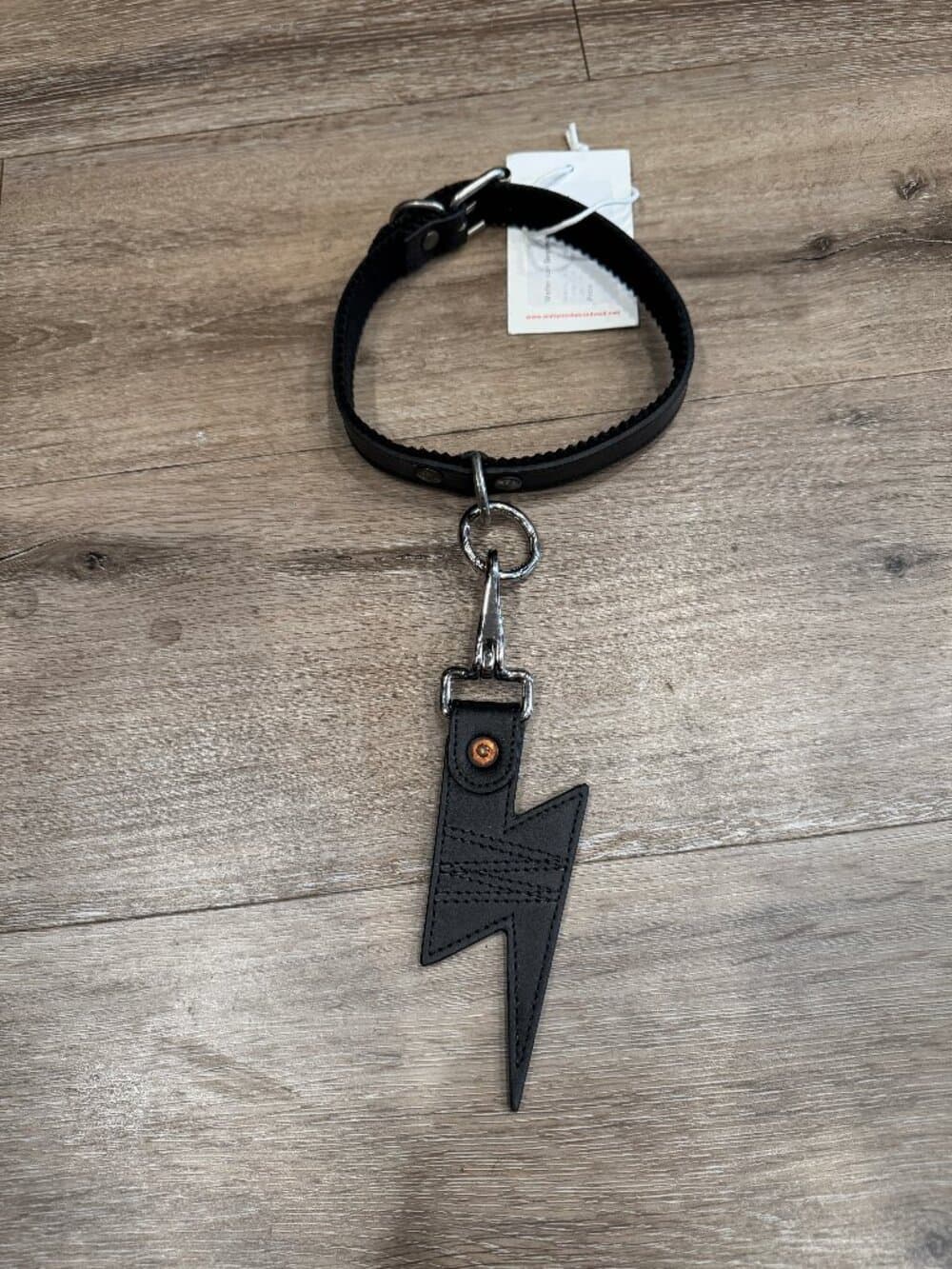 Walter Van Beirendonck Leather Lightning Bolt Keychain - Thumbnail 7
