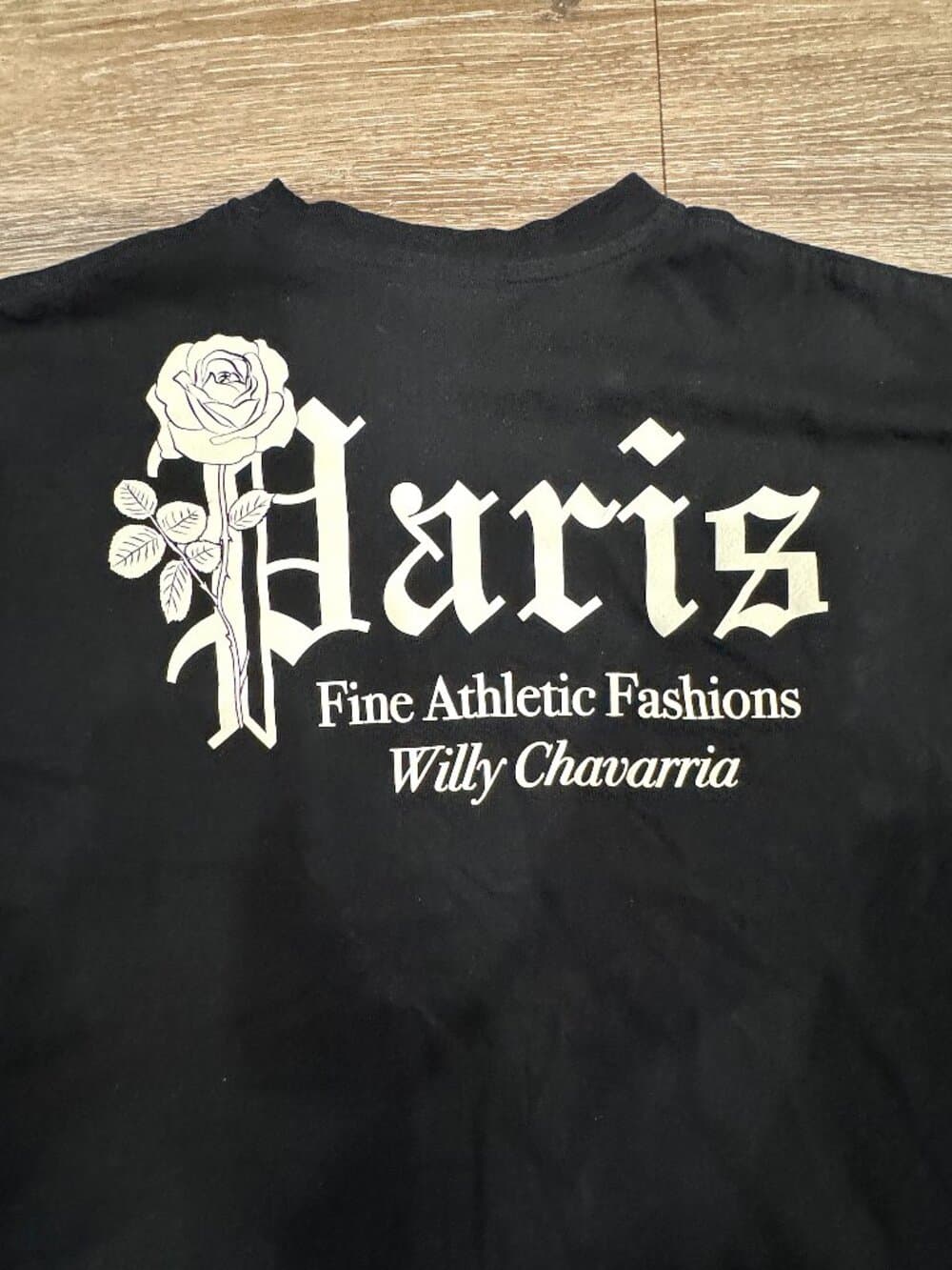 Adidas x Willy Chavarria Black "Paris" Oversized Graphic Print Tee - Thumbnail 5