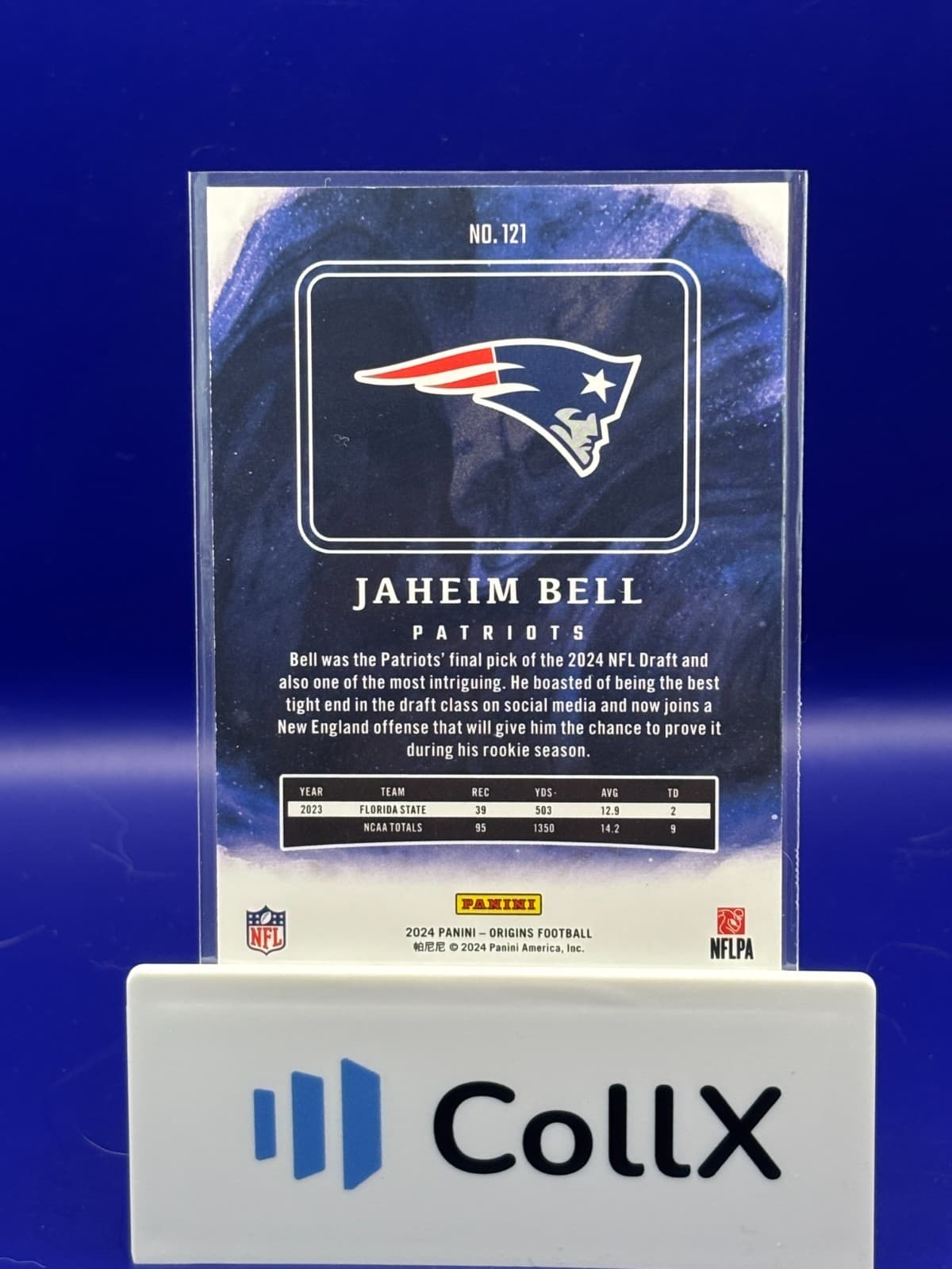 2024 Panini Origins Jaheim Bell RC Gold /10 SSP #121 Patriots - Thumbnail 2