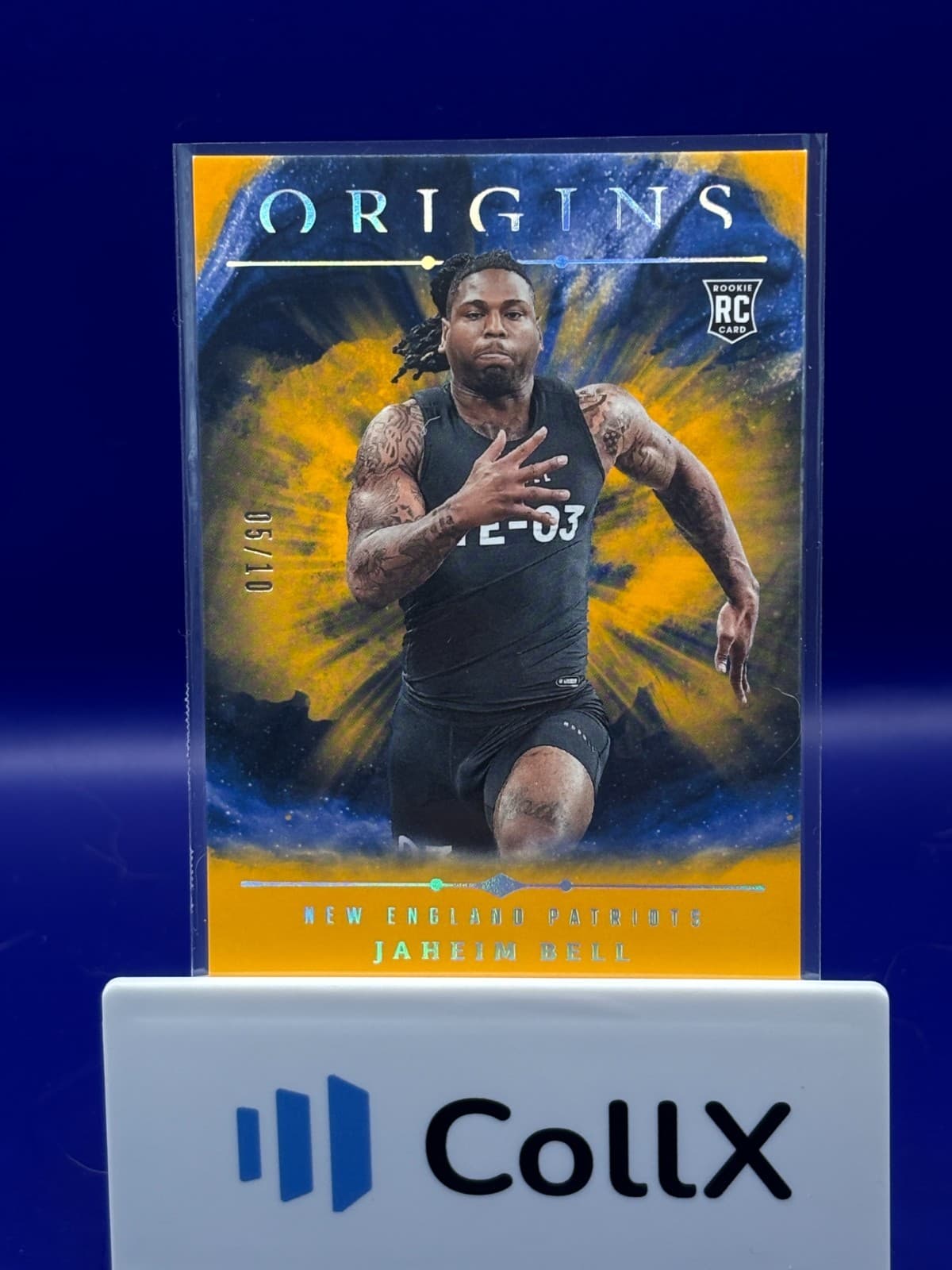2024 Panini Origins Jaheim Bell RC Gold /10 SSP #121 Patriots