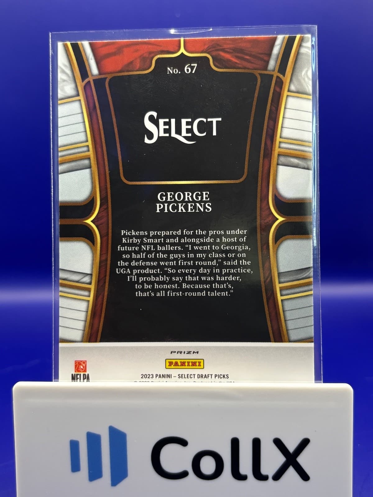 2023 Panini Select Draft Picks George Pickens Silver Prizm #67 Pittsburgh - Thumbnail 2