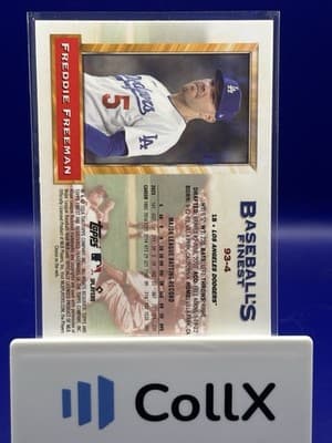 2024 Topps Finest What If 1993 Prototypes Freddie Freeman #93-4 Blue Dodgers - Thumbnail 3