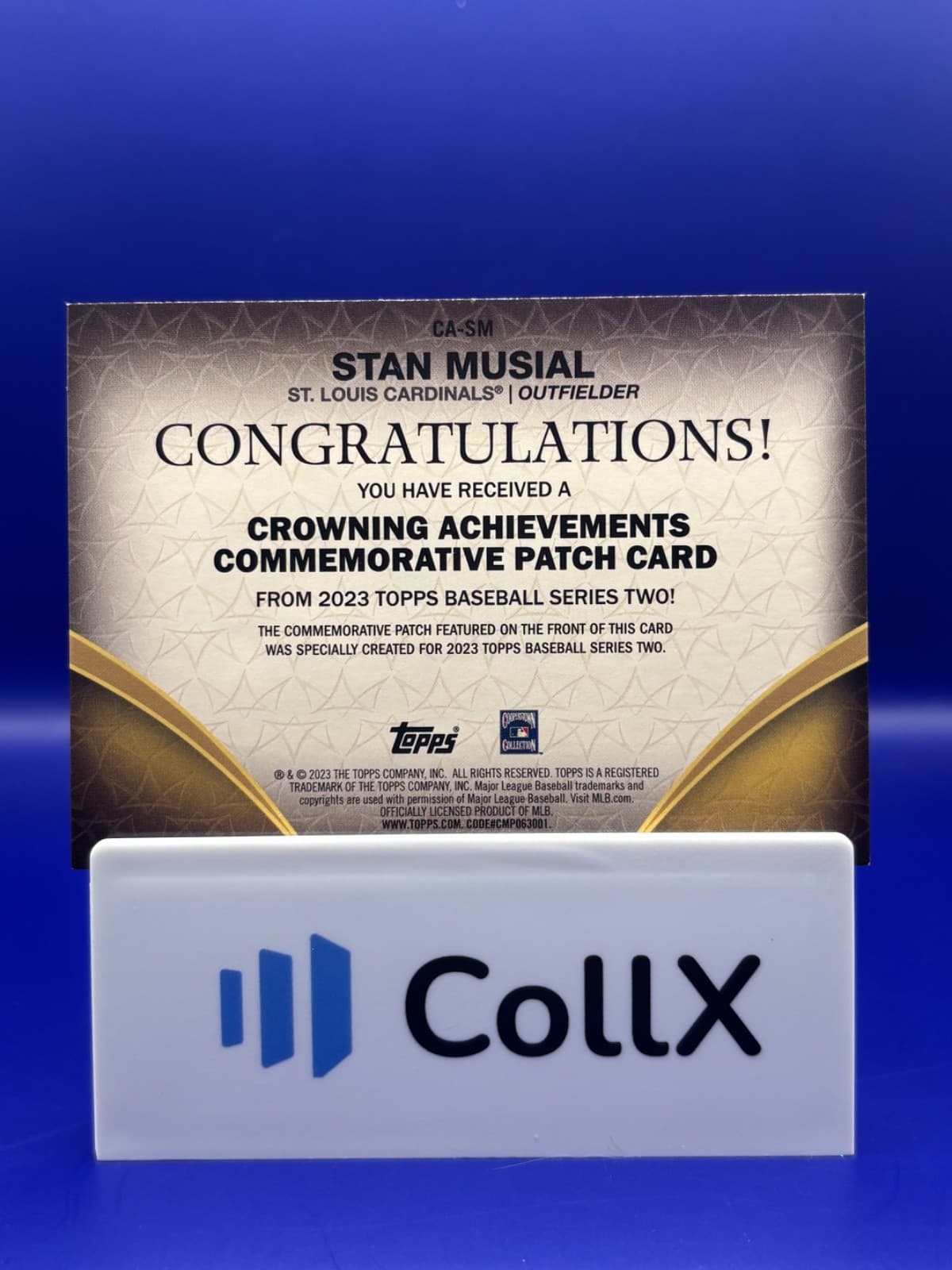 2023 Topps Series 2 Crowning Achievements Stan Musial /299 #CA-SM Cardinals - Thumbnail 2