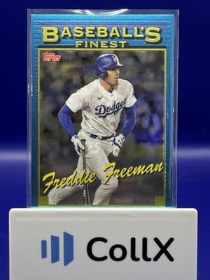 2024 Topps Finest What If 1993 Prototypes Freddie Freeman #93-4 Blue Dodgers - Thumbnail 2