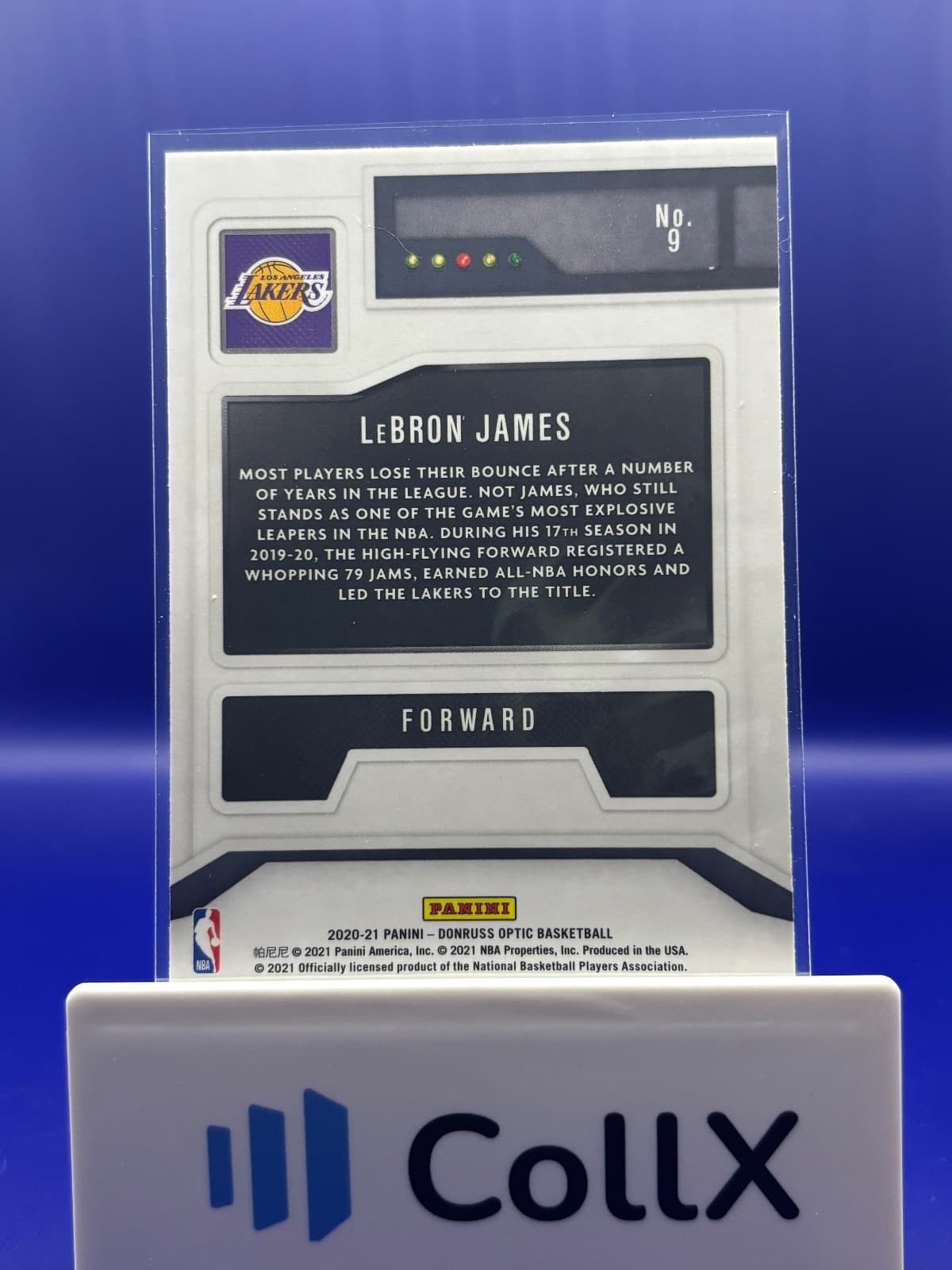 2020-21 Donruss Optic LeBron James T-Minus 3-2-1 Insert #9 Los Angeles Lakers - Thumbnail 2