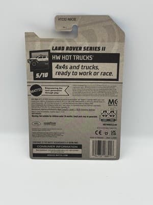 Hot Wheels Land Rover Series ii 2 92/250 Track Stars Hot Trucks Limited NEW - Thumbnail 4