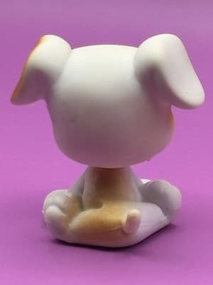 Littlest Pet Shop #84 White Boxer Dog - Thumbnail 5