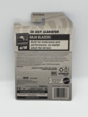 2022 Hot Wheels #26 Black Borla 20 Jeep Gladiator Baja Blazers - Thumbnail 5