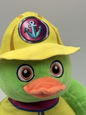 Rescue Patrol Duck Beans Pellets Stuffed World Plush Nautical Anchor Toy - Thumbnail 2