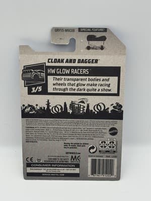 HOT WHEELS-2020 HW GLOW RACERS CLOAK AND DAGGER 42/250 PINK New - Thumbnail 4