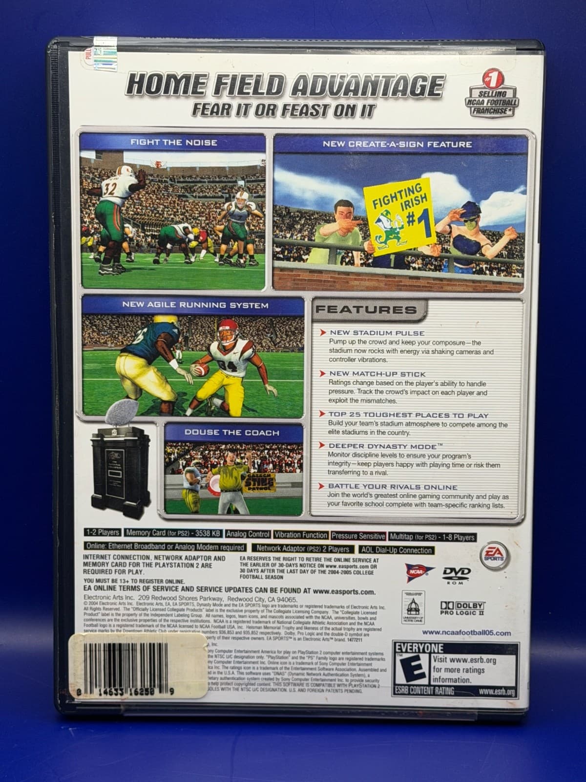 PS2 NCAA Football 2005 CIB Complete In Box Tested Working - Thumbnail 2