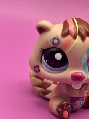 Littlest Pet Shop LPS 2134 Beaver Designs Tattoos Postcard Pets 2008 Body Paint - Thumbnail 3