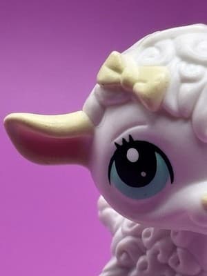 McDonald’s Happy Meal Toy Littlest Pet Shop Hasbro White Lamb Sheep Figure - Thumbnail 3